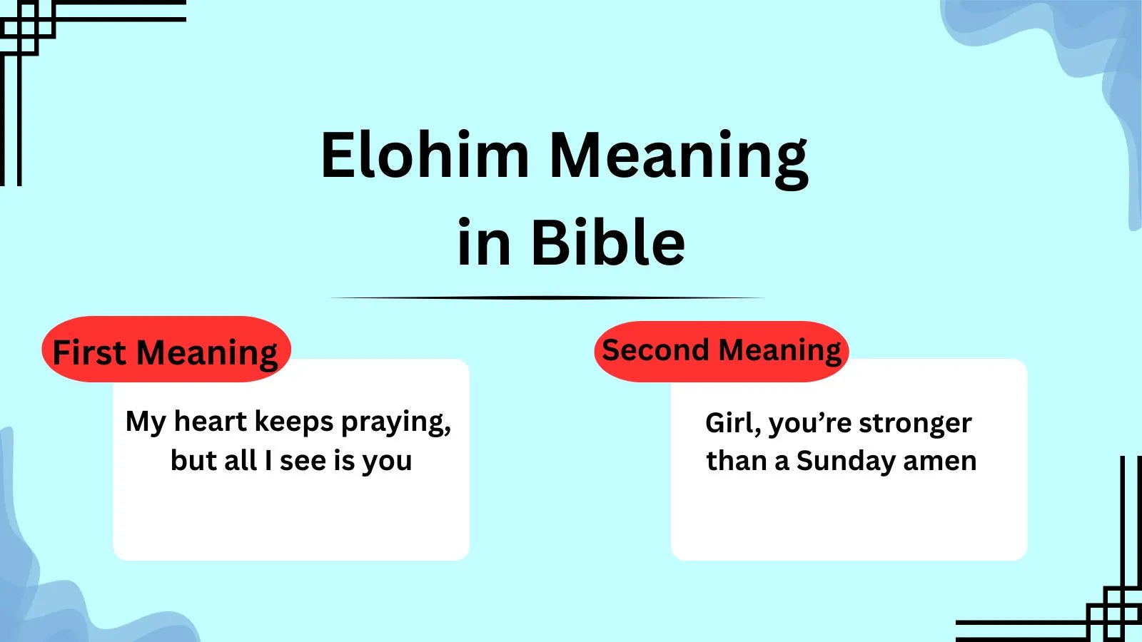Elohim Meaning in Bible
