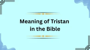Meaning of Tristan in the Bible