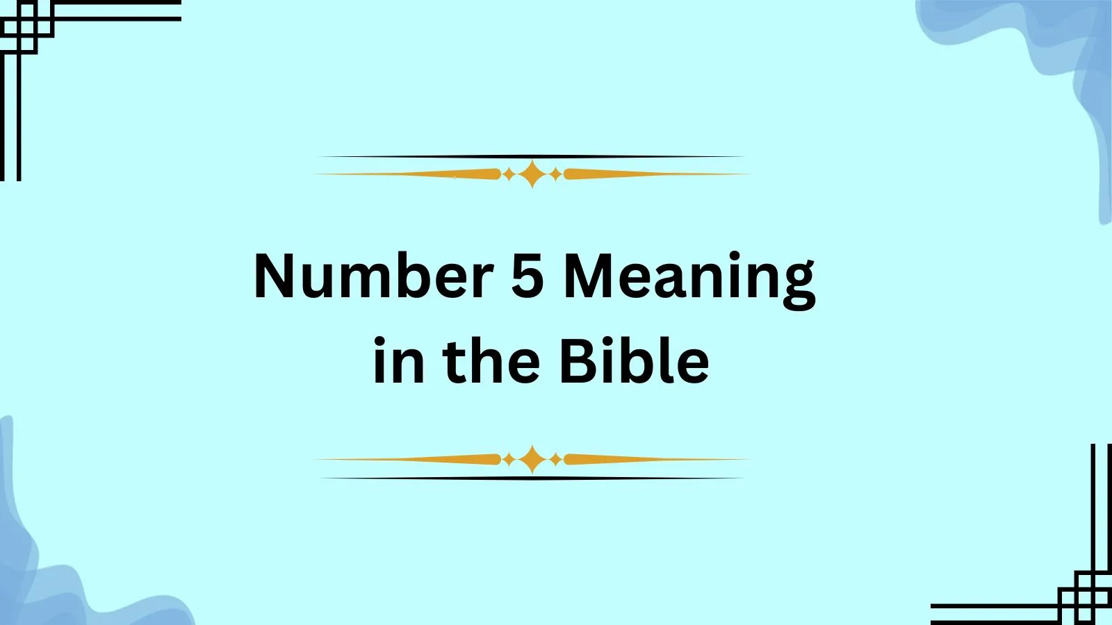 Number 5 Meaning in the Bible