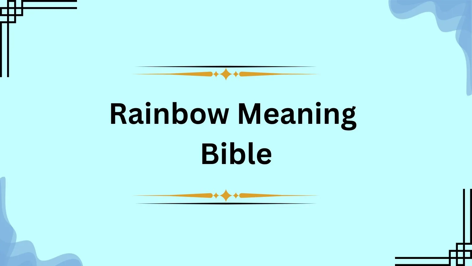Rainbow Meaning Bible