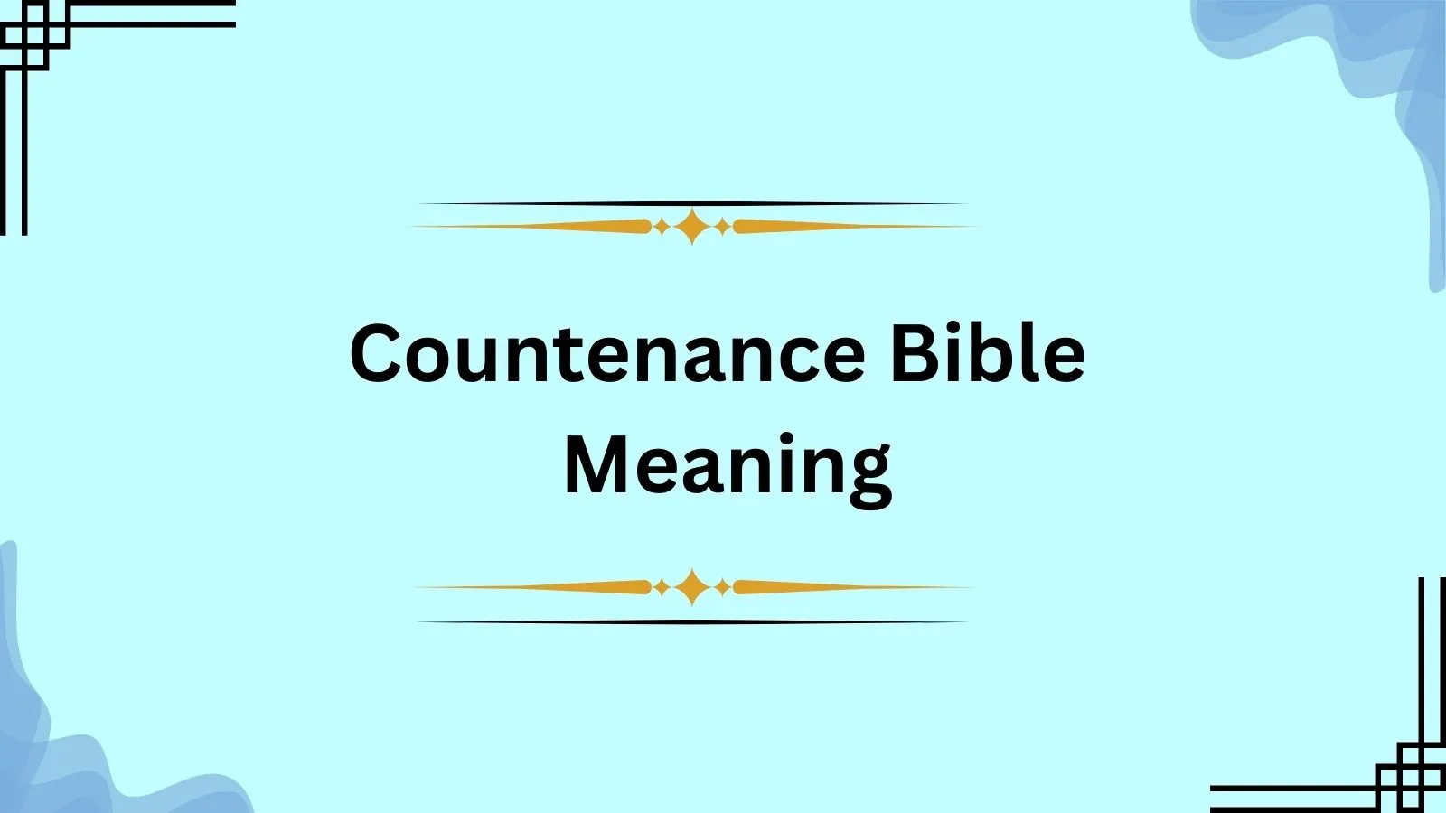Countenance Bible Meaning