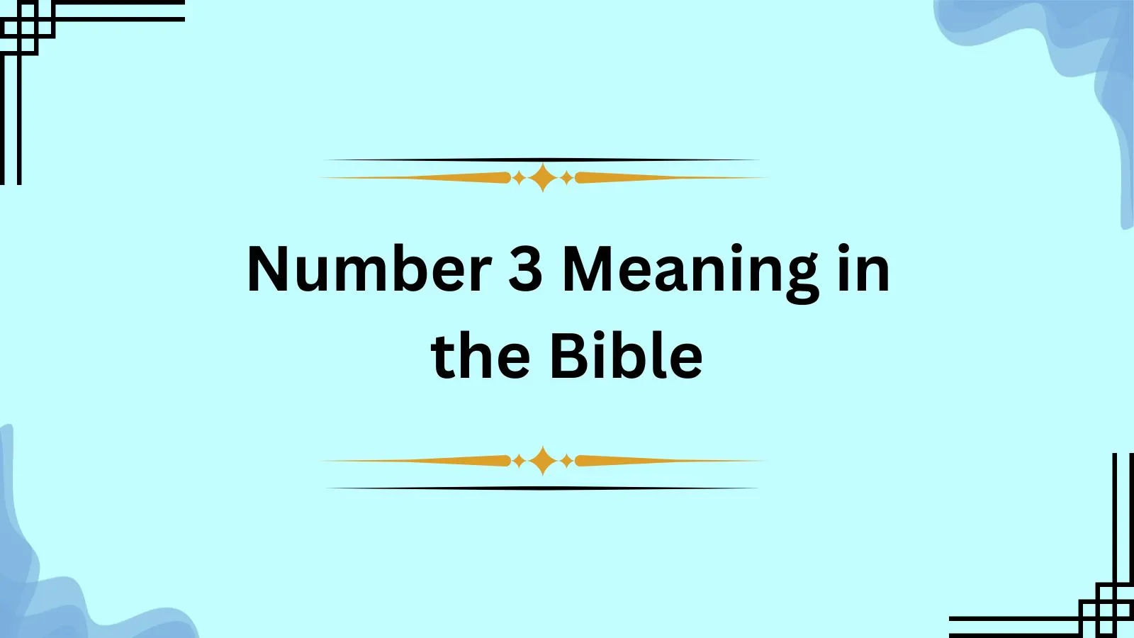 Number 3 Meaning in the Bible