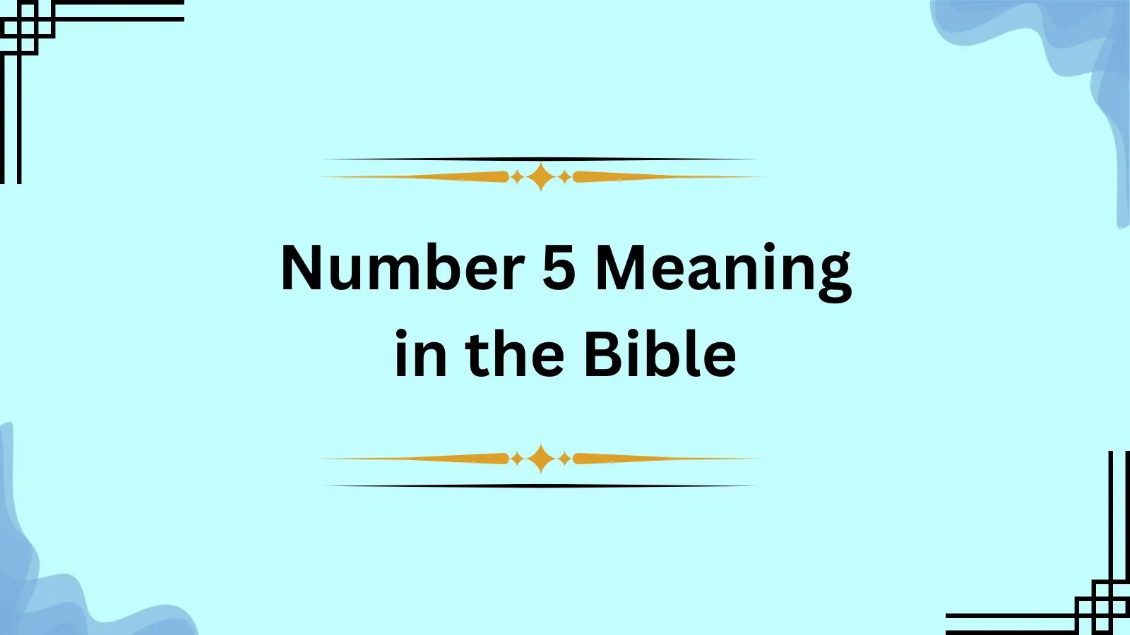 Number 5 Meaning in the Bible
